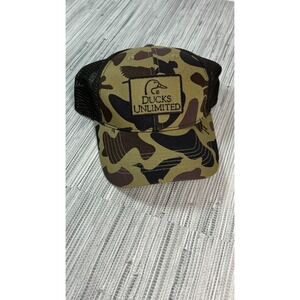 Ducks Unlimited Camo Trucker Hat Rymaco Caps Duck Silhouette Snapback